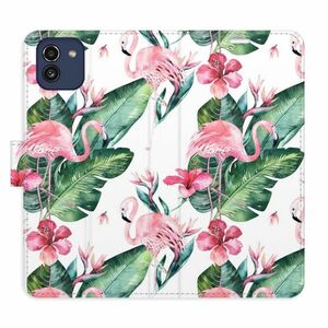 Flipové pouzdro iSaprio - Flamingos Pattern - Samsung Galaxy A03 obraz