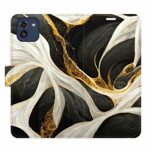 Flipové pouzdro iSaprio - BlackGold Marble - Samsung Galaxy A03 obraz