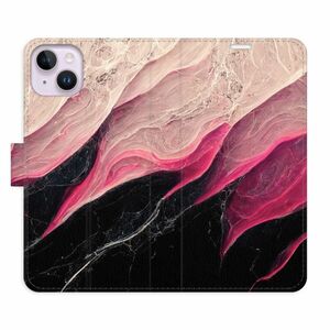 Flipové pouzdro iSaprio - BlackPink Marble - iPhone 14 Plus obraz