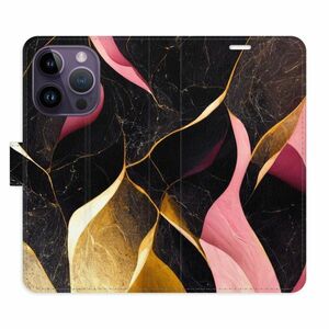 Flipové pouzdro iSaprio - Gold Pink Marble 02 - iPhone 14 Pro obraz