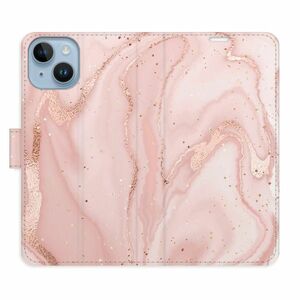 Flipové pouzdro iSaprio - RoseGold Marble - iPhone 14 obraz