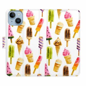 Flipové pouzdro iSaprio - Ice Cream Pattern - iPhone 14 obraz