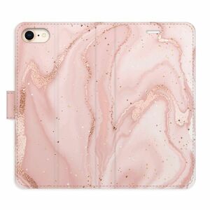 Flipové pouzdro iSaprio - RoseGold Marble - iPhone 7/8/SE 2020 obraz