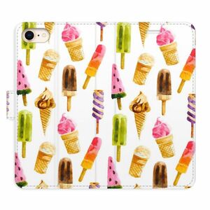 Flipové pouzdro iSaprio - Ice Cream Pattern - iPhone 7/8/SE 2020 obraz