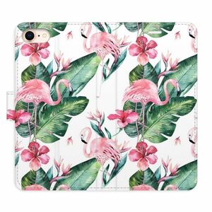 Flipové pouzdro iSaprio - Flamingos Pattern - iPhone 7/8/SE 2020 obraz