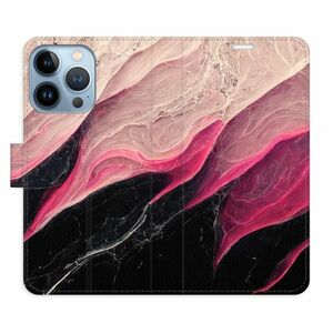 Flipové pouzdro iSaprio - BlackPink Marble - iPhone 13 Pro obraz