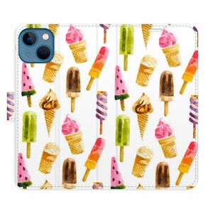 Flipové pouzdro iSaprio - Ice Cream Pattern - iPhone 13 obraz