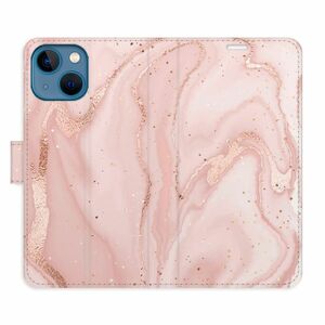 Flipové pouzdro iSaprio - RoseGold Marble - iPhone 13 mini obraz