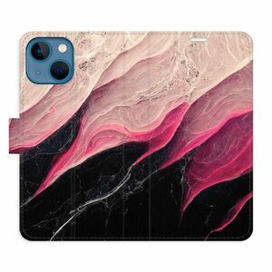 Flipové pouzdro iSaprio - BlackPink Marble - iPhone 13 mini obraz