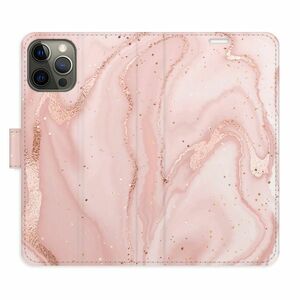 Flipové pouzdro iSaprio - RoseGold Marble - iPhone 12/12 Pro obraz