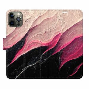 Flipové pouzdro iSaprio - BlackPink Marble - iPhone 12/12 Pro obraz