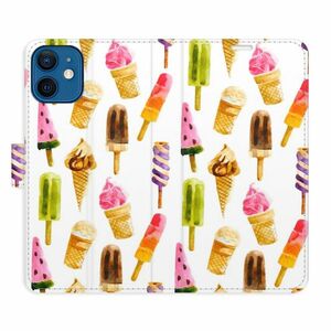 Flipové pouzdro iSaprio - Ice Cream Pattern - iPhone 12 mini obraz