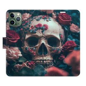 Flipové pouzdro iSaprio - Skull in Roses 02 - iPhone 11 Pro obraz