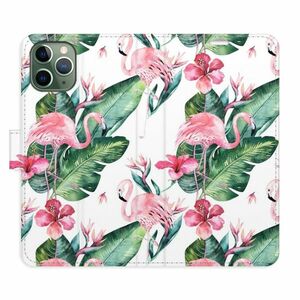 Flipové pouzdro iSaprio - Flamingos Pattern - iPhone 11 Pro obraz