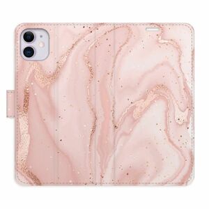 Flipové pouzdro iSaprio - RoseGold Marble - iPhone 11 obraz