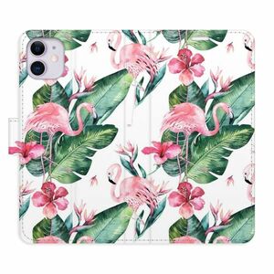 Flipové pouzdro iSaprio - Flamingos Pattern - iPhone 11 obraz