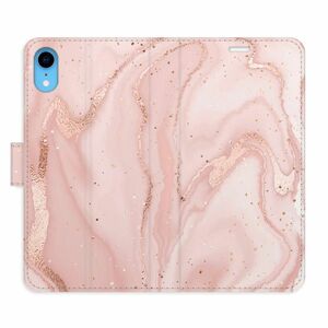 Flipové pouzdro iSaprio - RoseGold Marble - iPhone XR obraz