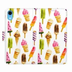 Flipové pouzdro iSaprio - Ice Cream Pattern - iPhone XR obraz