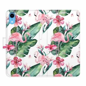 Flipové pouzdro iSaprio - Flamingos Pattern - iPhone XR obraz