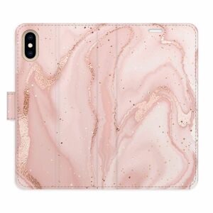 Flipové pouzdro iSaprio - RoseGold Marble - iPhone X/XS obraz