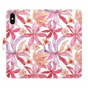 Flipové pouzdro iSaprio - Flower Pattern 10 - iPhone X/XS obraz