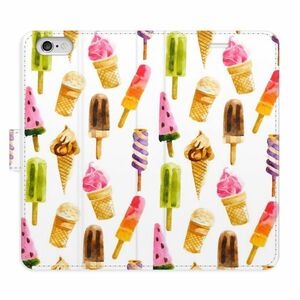 Flipové pouzdro iSaprio - Ice Cream Pattern - iPhone 6/6S obraz