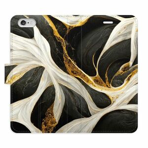 Flipové pouzdro iSaprio - BlackGold Marble - iPhone 6/6S obraz