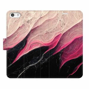 Flipové pouzdro iSaprio - BlackPink Marble - iPhone 5/5S/SE obraz