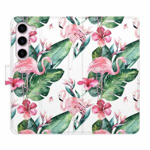 Flipové pouzdro iSaprio - Flamingos Pattern - Samsung Galaxy S23 5G obraz