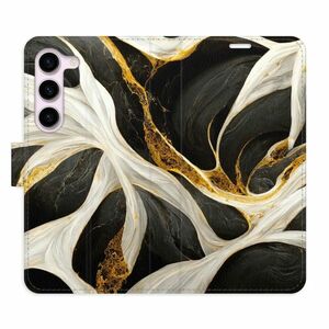 Flipové pouzdro iSaprio - BlackGold Marble - Samsung Galaxy S23 5G obraz