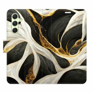 Flipové pouzdro iSaprio - BlackGold Marble - Samsung Galaxy A54 5G obraz