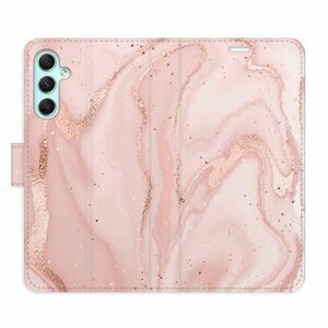 Flipové pouzdro iSaprio - RoseGold Marble - Samsung Galaxy A34 5G obraz