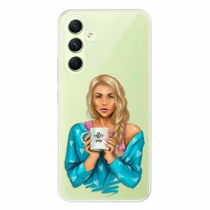 Odolné silikonové pouzdro iSaprio - Coffe Now - Blond - Samsung Galaxy A54 5G obraz