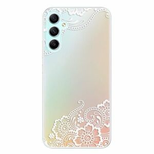 Odolné silikonové pouzdro iSaprio - White Lace 02 - Samsung Galaxy A34 5G obraz