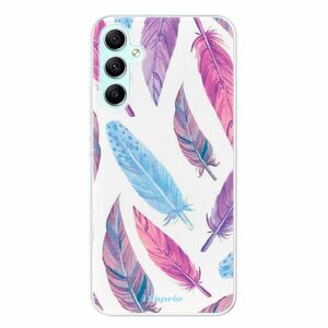 Odolné silikonové pouzdro iSaprio - Feather Pattern 10 - Samsung Galaxy A34 5G obraz