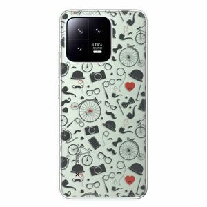 Odolné silikonové pouzdro iSaprio - Vintage Pattern 01 - black - Xiaomi 13 obraz