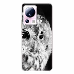 Odolné silikonové pouzdro iSaprio - BW Owl - Xiaomi 13 Lite obraz