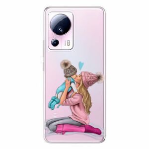 Odolné silikonové pouzdro iSaprio - Kissing Mom - Blond and Boy - Xiaomi 13 Lite obraz