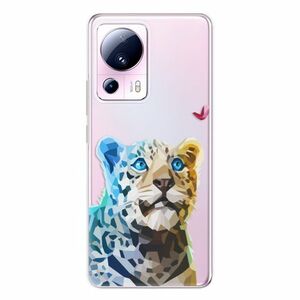 Odolné silikonové pouzdro iSaprio - Leopard With Butterfly - Xiaomi 13 Lite obraz