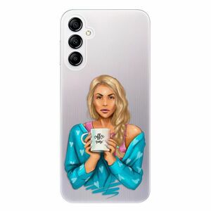 Odolné silikonové pouzdro iSaprio - Coffe Now - Blond - Samsung Galaxy A14 / A14 5G obraz