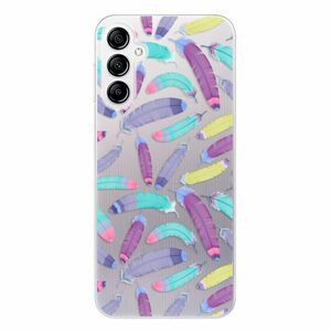 Odolné silikonové pouzdro iSaprio - Feather Pattern 01 - Samsung Galaxy A14 / A14 5G obraz