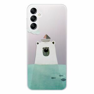 Odolné silikonové pouzdro iSaprio - Bear With Boat - Samsung Galaxy A14 / A14 5G obraz