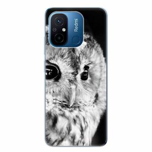 Odolné silikonové pouzdro iSaprio - BW Owl - Xiaomi Redmi 12C obraz