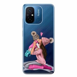 Odolné silikonové pouzdro iSaprio - Kissing Mom - Brunette and Girl - Xiaomi Redmi 12C obraz