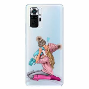 Odolné silikonové pouzdro iSaprio - Kissing Mom - Blond and Boy - Xiaomi Redmi Note 10 Pro obraz