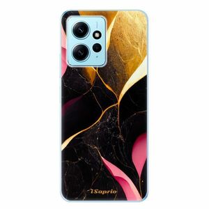 Odolné silikonové pouzdro iSaprio - Gold Pink Marble - Xiaomi Redmi Note 12 5G obraz