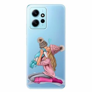 Odolné silikonové pouzdro iSaprio - Kissing Mom - Blond and Boy - Xiaomi Redmi Note 12 5G obraz