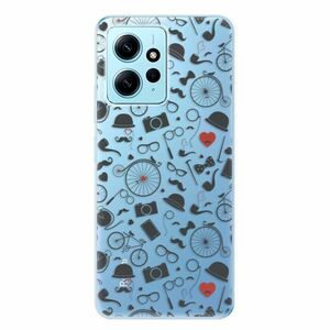 Odolné silikonové pouzdro iSaprio - Vintage Pattern 01 - black - Xiaomi Redmi Note 12 5G obraz