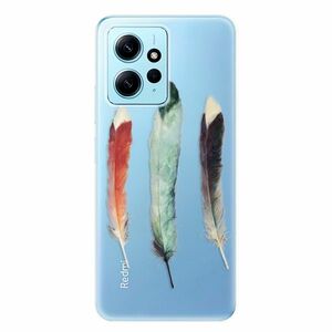 Odolné silikonové pouzdro iSaprio - Three Feathers - Xiaomi Redmi Note 12 5G obraz