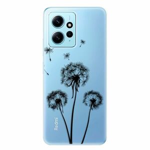 Odolné silikonové pouzdro iSaprio - Three Dandelions - black - Xiaomi Redmi Note 12 5G obraz